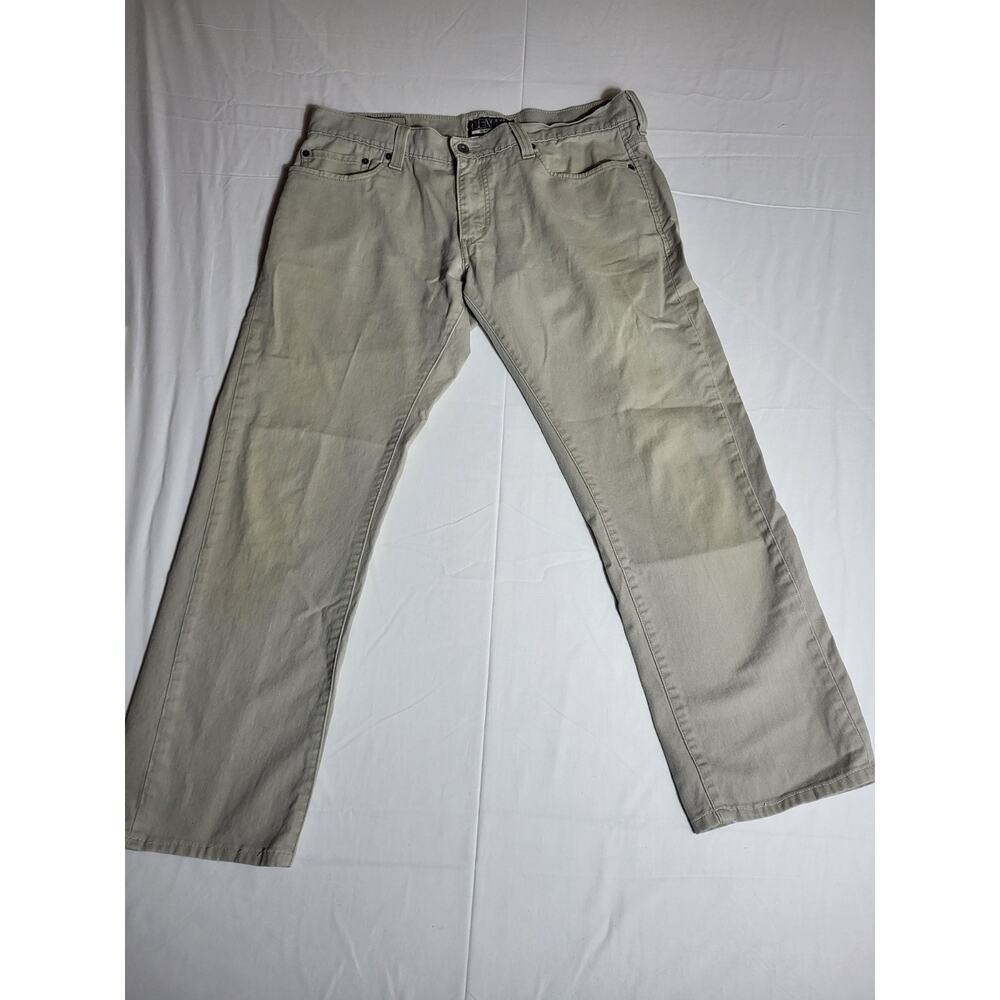 Levis 511 Skinny Jeans Mens 36x30 Khaki Tan Slim Fit Denim Pants